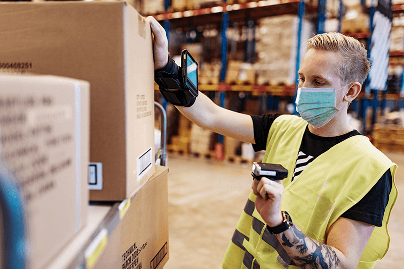 ONEPOST staff preparing parcels